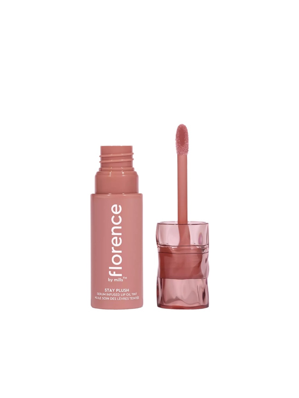florence by mills Stay Plush Serum Infused Lip Oil Tint Color Coconut Colada - Picture 3 of 9